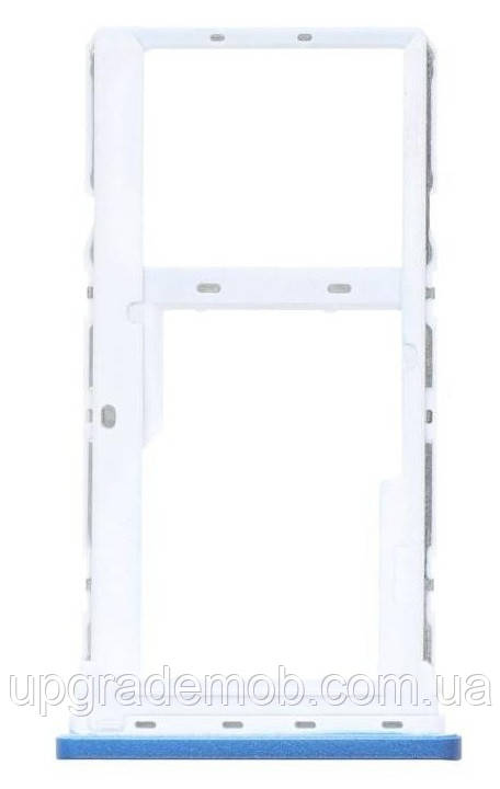 Тримач Sim-карти та карти пам'яті Motorola XT2081-1 Moto E7 Plus синій Navy Blue на 1 Sim-карту, фото 1