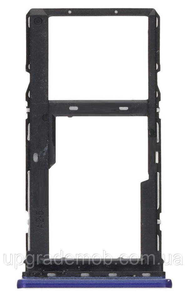 Тримач Sim-карти та карти пам'яті Motorola XT2081-1 Moto E7 Plus синій Navy Blue на дві Sim-карти, фото 1