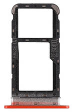 Тримач Sim-карти та карти пам'яті Motorola XT2097-6 Moto E7 Power червоній Coral Red на дві Sim-карти