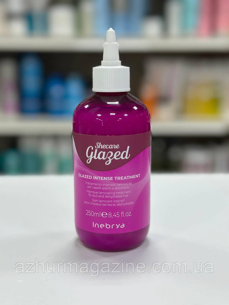 Крем-догляд для блиску волосся з ефектом глазурування Inebrya Shecare Glazed Intense Treatment 250 мл
