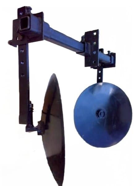 Окучник дисковий для мотоблока на зчіпці (діаметр 40 см посилений), фото 1