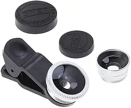 Універсальні лінзи для телефону (об'єктиви) 3 в 1 - FishEye, Super Wide, Macro Lens, фото 3
