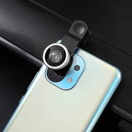 Універсальні лінзи для телефону (об'єктиви) 3 в 1 - FishEye, Super Wide, Macro Lens, фото 1