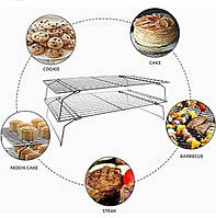 Сітка для стікання глазурі Empire 2 ярусна 40х25 см метал (2169 EM)
