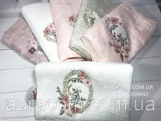 Бамбукові рушники, для обличчя, Pupilla Hayal oval упаковка 6 штук, Туреччина