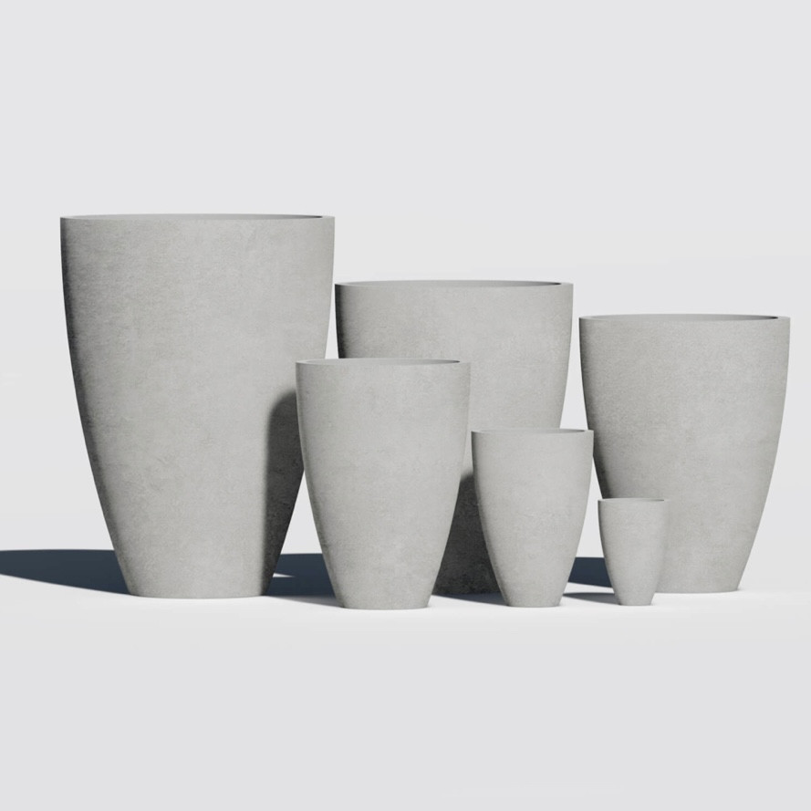 Бетонний вазон "Турін" кашпо для вулиці, саду, дачі та тераси, фото 1