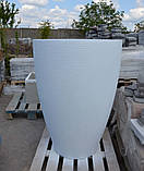 Бетонні вазони "Турін" кашпо для квітів, кущів та дерев, для вулиці, саду, дачі та тераси, фото 2