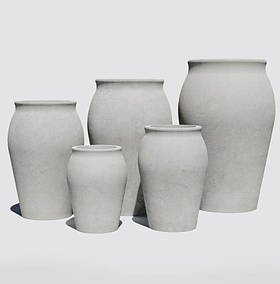 Бетонні вазони "Капрі" (Д30-56 см) кашпо для квітів, кущів та дерев, для вулиці, саду, дачі та тераси