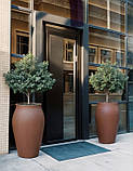 Бетонні вазони "Капрі" (Д30-56 см) кашпо для квітів, кущів та дерев, для вулиці, саду, дачі та тераси, фото 4