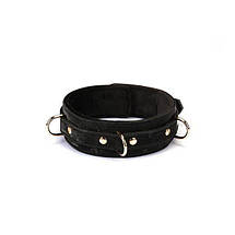 Нашийник із повідцем Liebe Seele Boudoir Amor Collar with Leash Black, фото 3