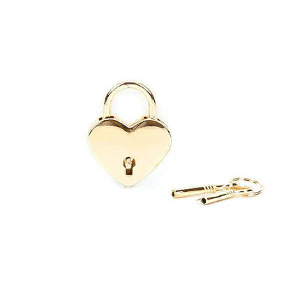 Замочок Liebe Seele Heart Shape Padlock Gold (2 шт.), фото 1