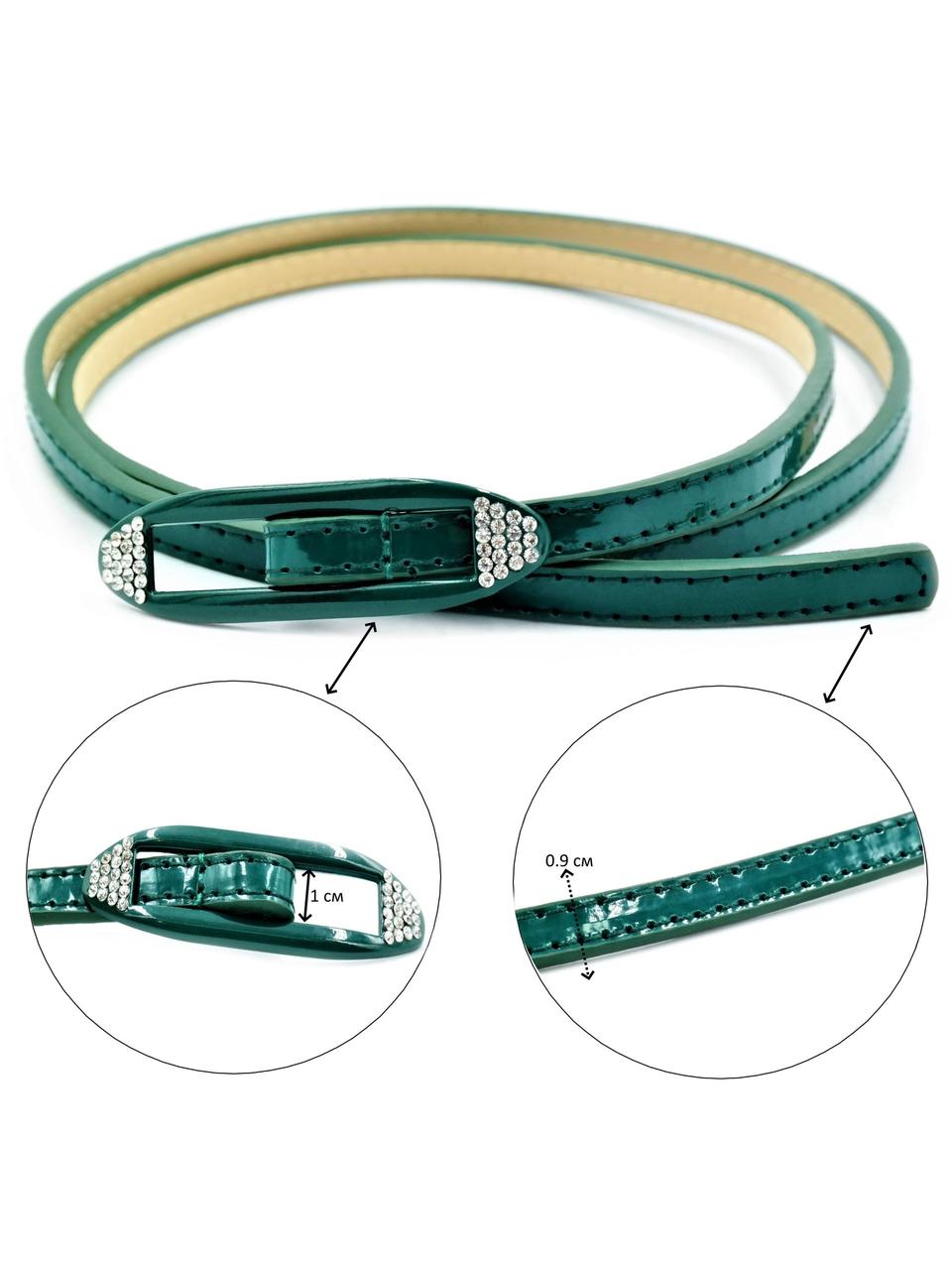 Ремінь жіночий Weatro Темно-зелений 0426zh-1kz, фото 1