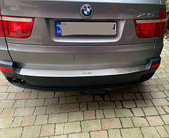 Накладка на бампер з загином для BMW X5 II (E70) з 2006 р. (NataNiko)