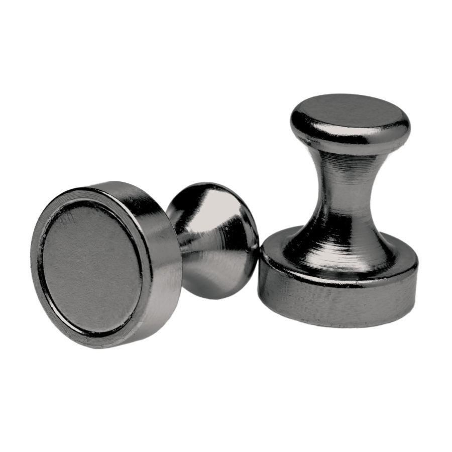 Затискачі для сосків XR Brands Power Pins магнітні, чорні, 2 х 1.5 см, фото 1