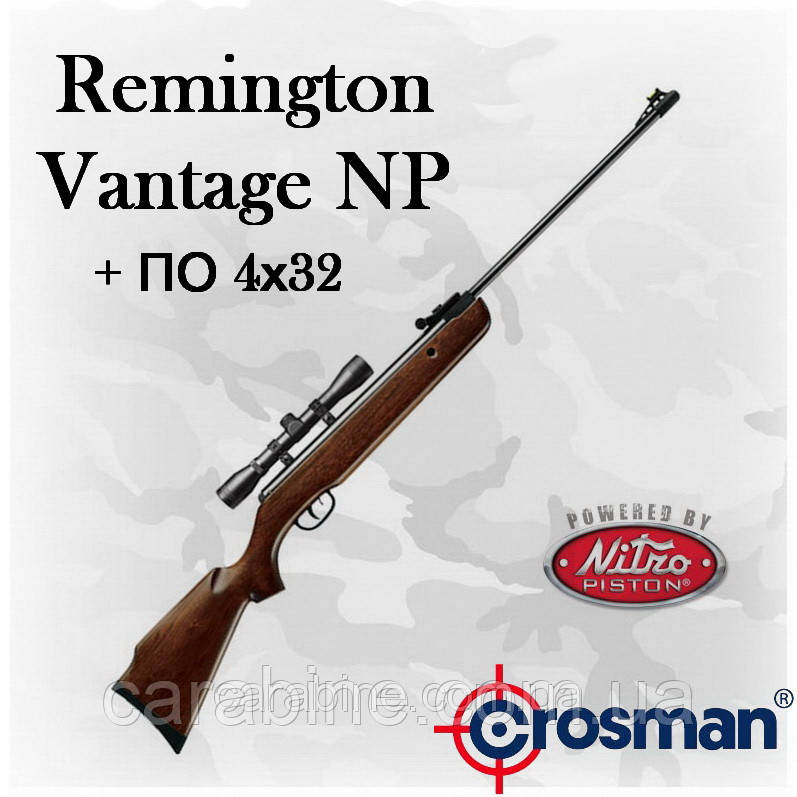 Crosman Remington Vantage NP, газопружинна пневматична гвинтівка з оптикою 4х32