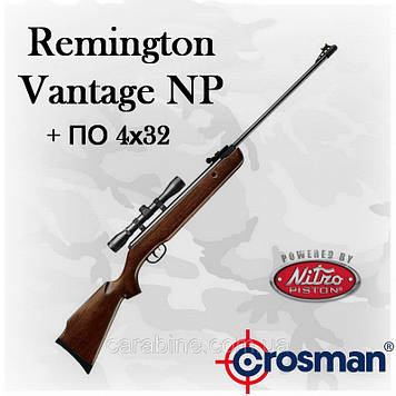 Crosman Remington Vantage NP, газопружинна пневматична гвинтівка з оптикою 4х32