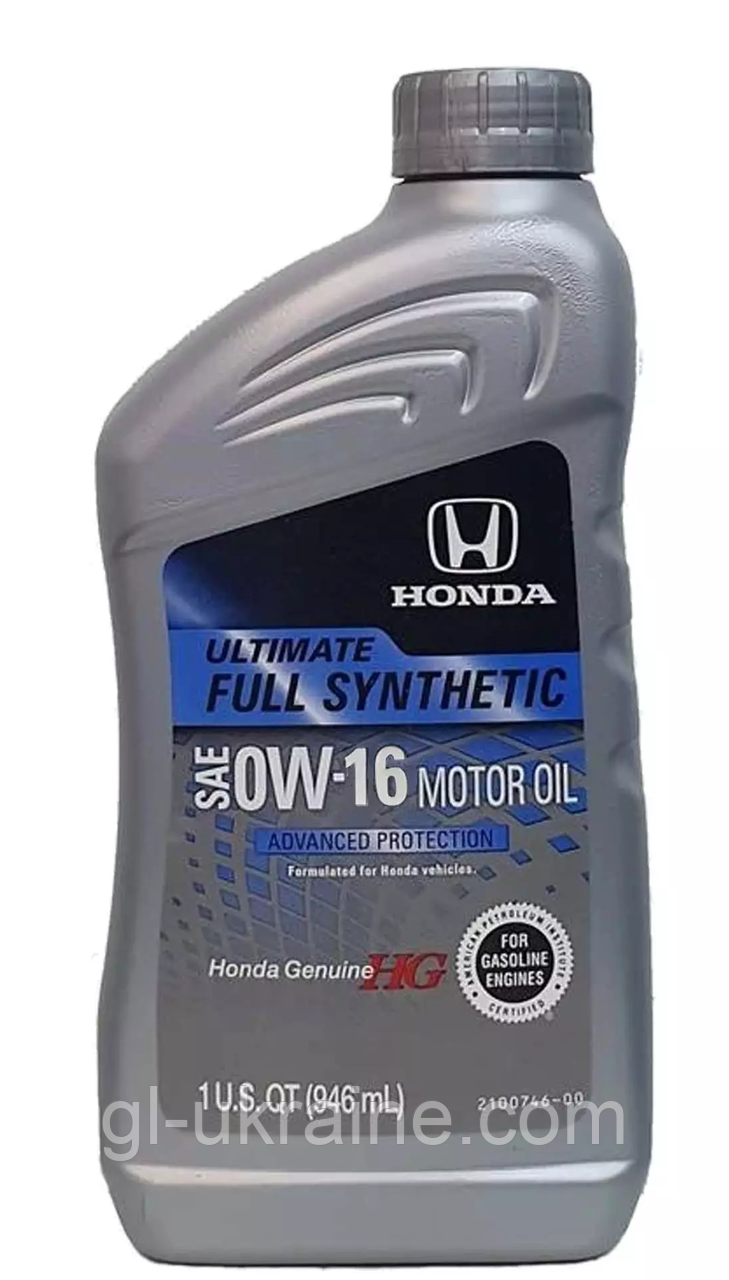 Моторна олива Honda Ultimate FS 0W-16, 946мл (08798-9062)