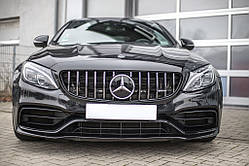 Передня решітка Panamericana GT (для оригінального C63) 2018-2025, з камерою для Mercedes C-сlass W205 рр