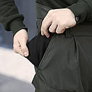 Однотонні теплі штани Pobedov Fight у кольорі хакі, фото 7