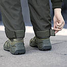 Однотонні теплі штани Pobedov Fight у кольорі хакі, фото 8