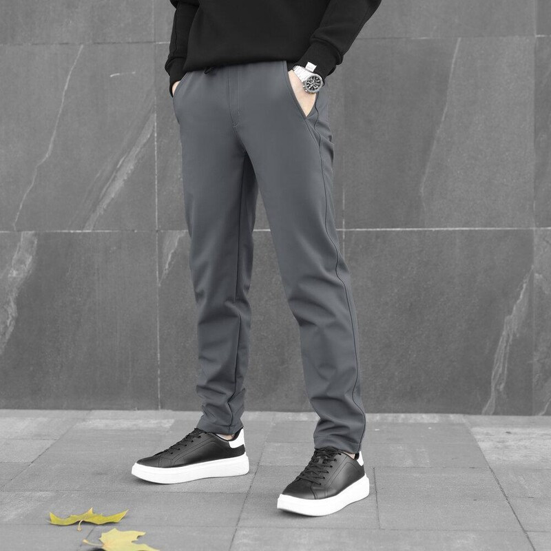 Однотонні штани для чоловіків Pobedov Point сірого кольору, фото 1