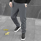 Однотонні штани для чоловіків Pobedov Point сірого кольору, фото 3
