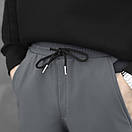 Однотонні штани для чоловіків Pobedov Point сірого кольору, фото 7