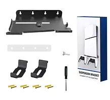 Підставка для ігрової приставки Infinity Slim Wall Mount PS5 Black (+ наклейки білого кольору)