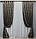 Комплект (2шт. 1,5х2,9м.) жакардових штор "Mystery". Колір капучино. Код 1626ш 33-0549 5082624, фото 2