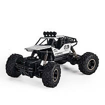 Гоночна повнопривідна машинка позашляховик-баггі 1:16 Rock Crawler на радіокеруванні з пультом (6141) Срібна