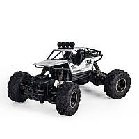 Гоночна повнопривідна машинка позашляховик-баггі 1:16 Rock Crawler на радіокеруванні з пультом (6141) Срібна