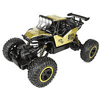 Гоночна повнопривідна машинка позашляховик-баггі 1:16 Rock Сlimber на радіокеруванні з пультом (3699-086) Золота