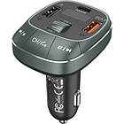 Promo Ціна! FM модулятор Vention PD 54W 3-Port USB (C+A+A) LED/USB Flash/Bluetooth, вольтметр (FFLB0) - тільки на ZaGrosh.com.ua