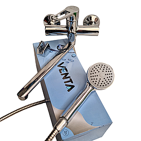 Змішувач для ванної кімнати з душем VENTA VN315DC з хромованим покриттям.