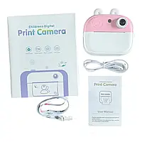 Фотоапарат-принтер (type-C, роз'єм для SD карти, фото, відео, гри, рулон термопаперу, у коробці)