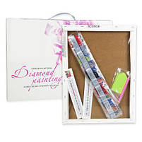 Алмазна мозаїка "Пес в рожевій ковдрі" 30х40 см [tsi257613-TSI], фото 2