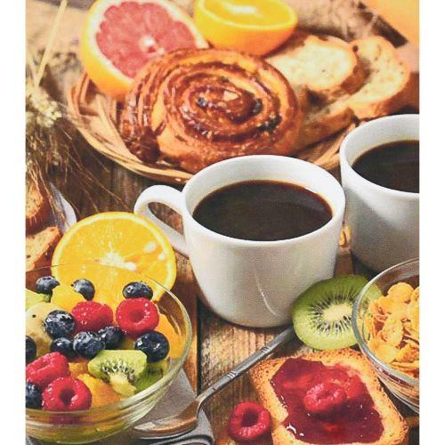 Алмазна мозаїка "Кава зі смаколиками" 30х40 см [tsi257594-TSI], фото 1