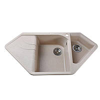 Гранітна мийка Globus Lux GARDA пісочний 1000х500мм-А0004