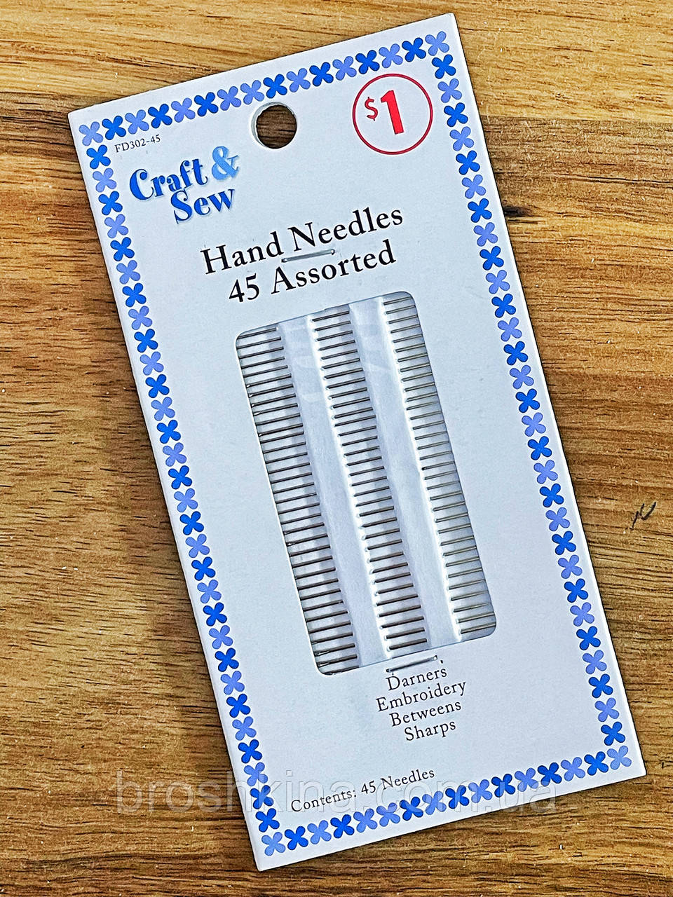 Набір швейних голок для шиття 45 шт/уп, фото 1