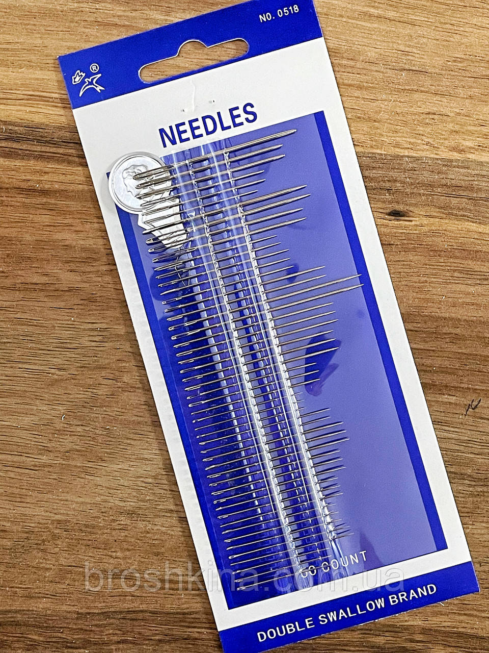 Набір швейних голок з ниткодівачем для шиття NEEDLES 50 шт/уп