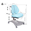 ДИТЯЧЕ КОМП'ЮТЕРНЕ ОРТОПЕДИЧНЕ КРІСЛО FunDesk Fortuna Blue блакитне для школяра хлопчика дівчинки, фото 8