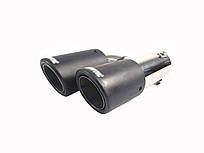 Насадки на вихлоп Carbon ( матовий ) 54mm To 76mm ( подвійна H ) на Akrapovič Akrapovič