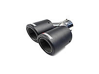 Насадки на вихлоп Carbon ( матовий ) 54mm To 76mm ( подвійна Y ) на Akrapovič Akrapovič