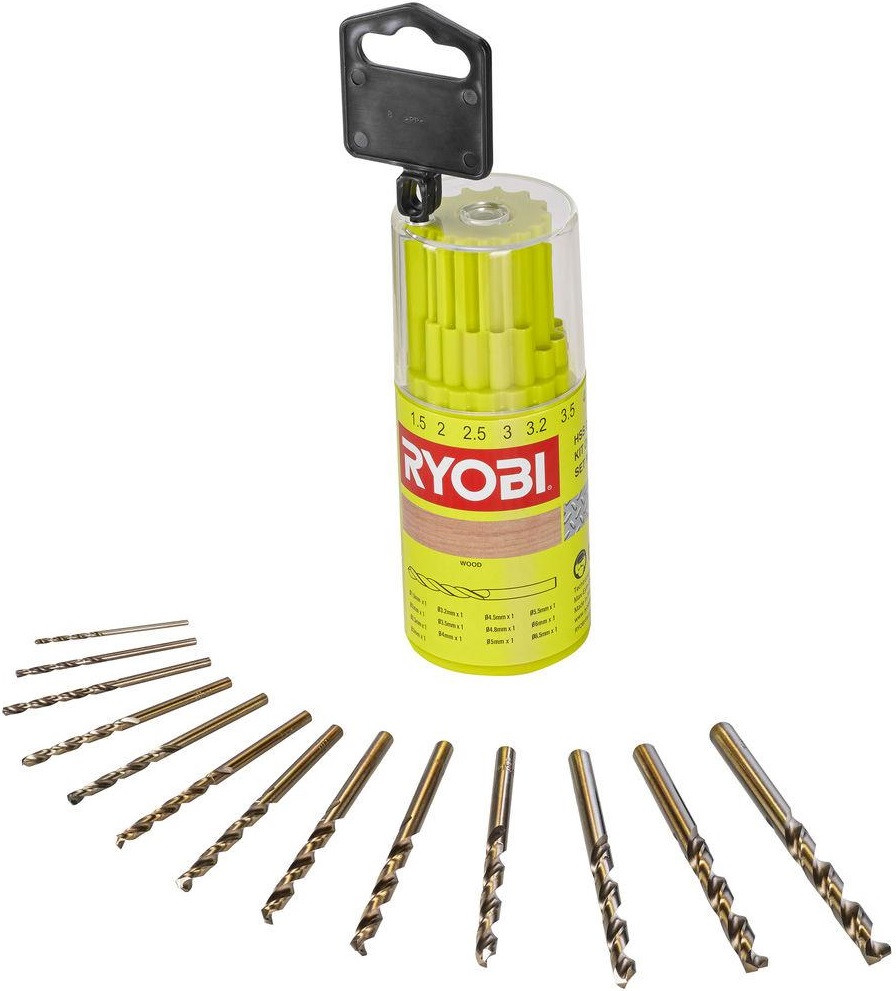 Ryobi Набір свердел по металу RAK13HSS 13шт