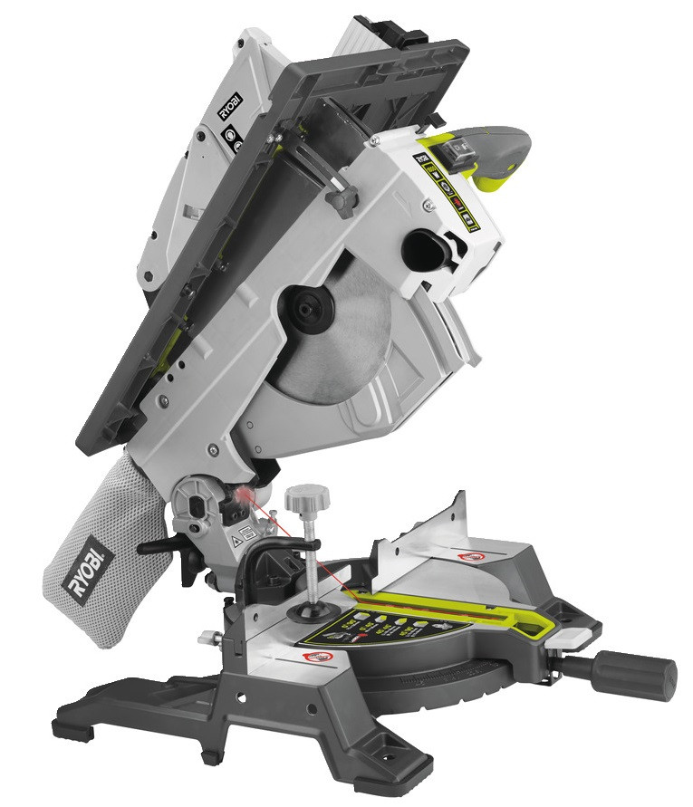 Ryobi Пилка торцювальна комбінована RTMS1800-G, 1800Вт, диск 254мм, 26.8кг