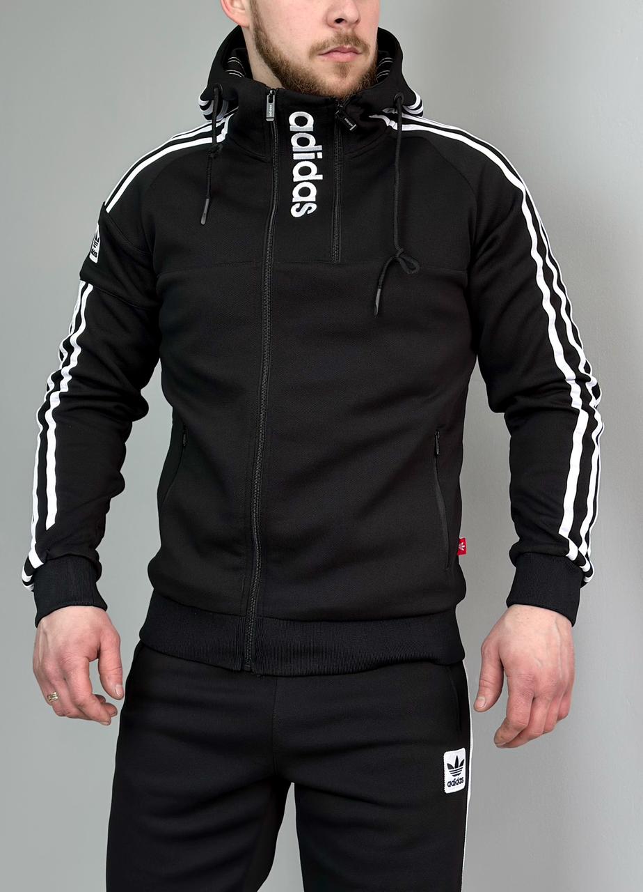 Спортивный костюм Adidas демисезонный мужской спорт костюм Адидас с капюшоном fms - фото 1 - id-p2505655705