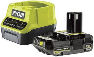 Ryobi Набір акумулятора та зарядного пристрою ONE+ RC18120-120C 18В 1х2А·год ЗП 2А