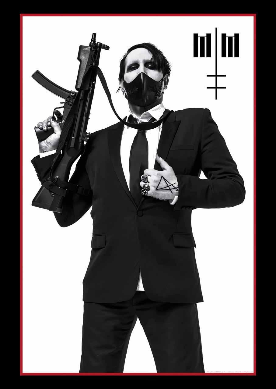 Плакат Marilyn Manson - Machine Gun