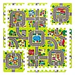 Розвивальний килимок-пазл Nils Fun MD02 Cars 90x90x1см 9 елементів, фото 9