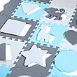 Розвивальний килимок манеж-пазл Nils Fun MD03 140x140см 36 елементів MINT, фото 7